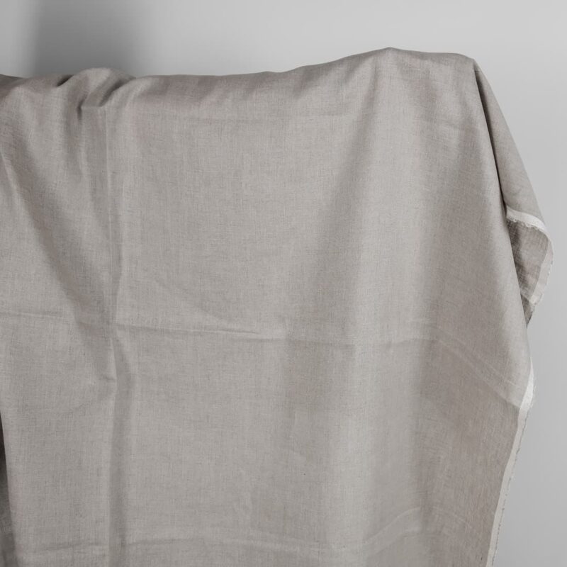 Natural undyed linen fabric lightweight