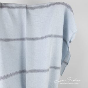 Linen cotton blueish fabric