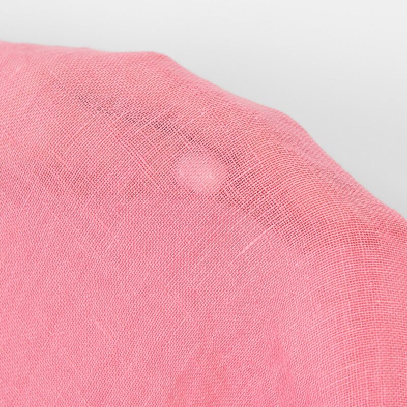 Leinenstoff transparent leuchtend rosa, gewaschen – Bild 5