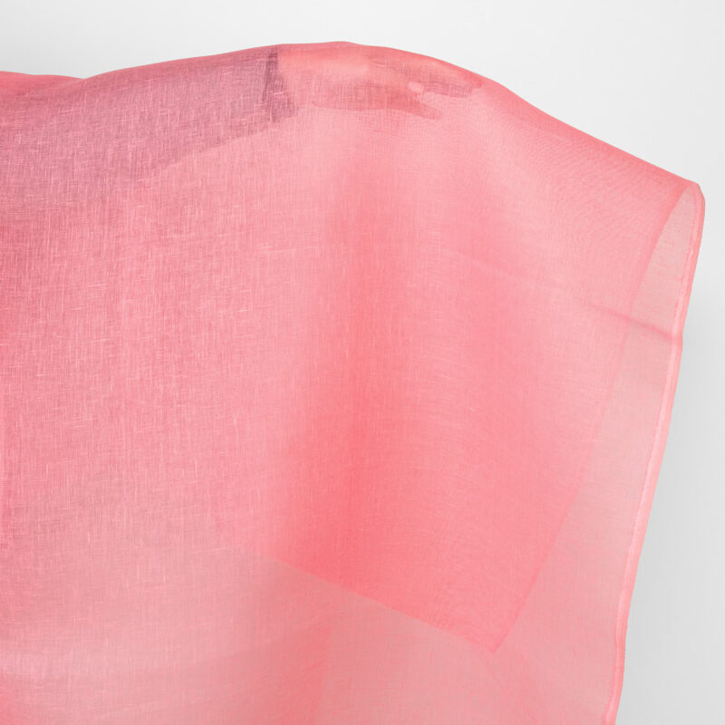 Leinenstoff transparent leuchtend pink