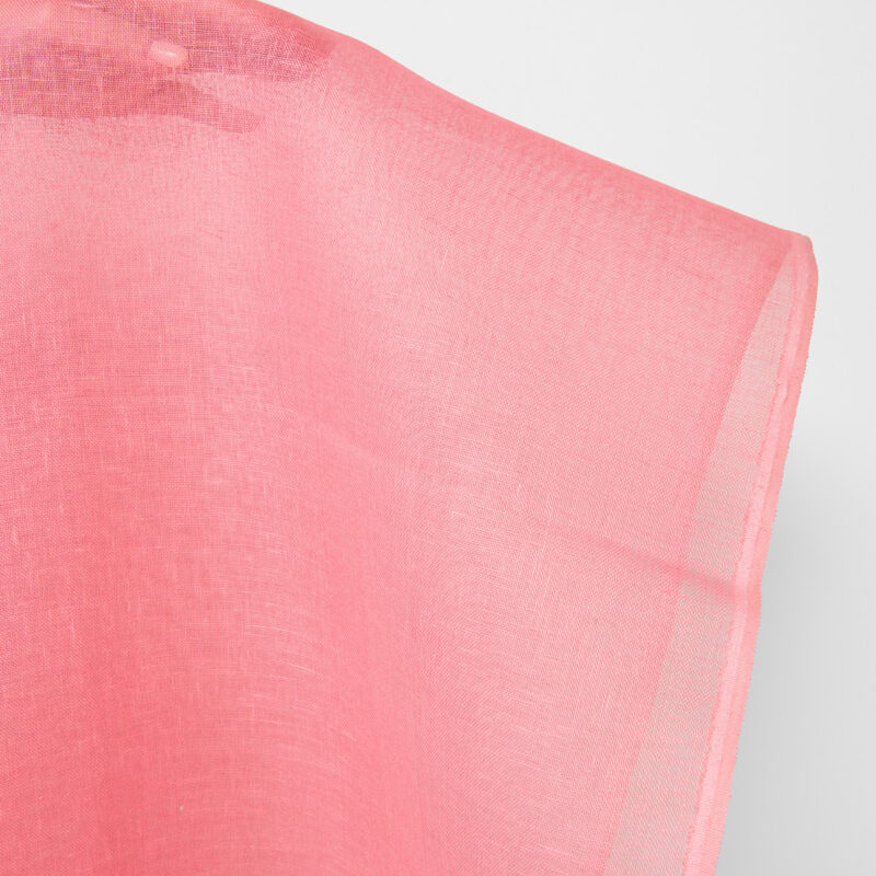 Leinenstoff transparent leuchtend pink – Bild 2