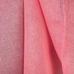Leinenstoff transparent leuchtend pink