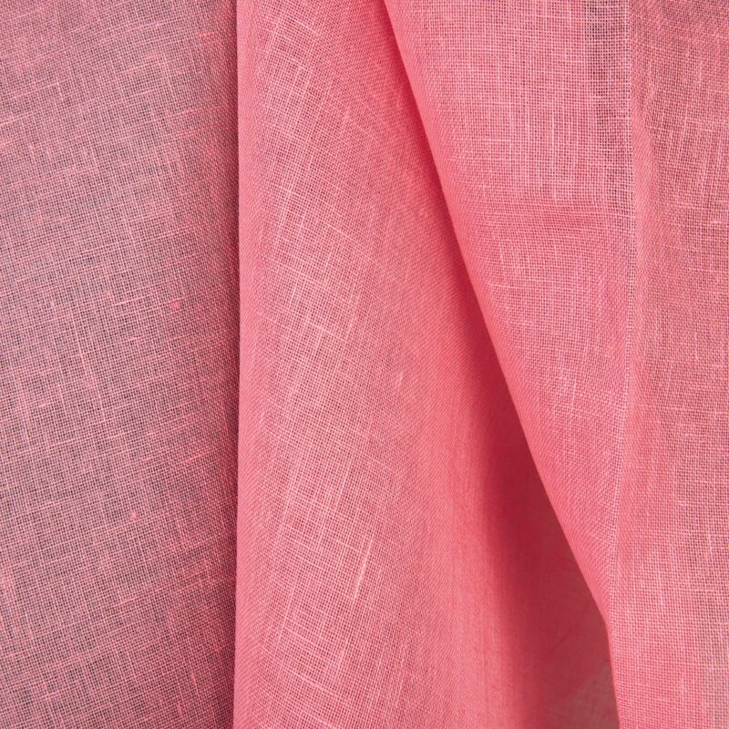 Leinenstoff transparent leuchtend pink – Bild 4
