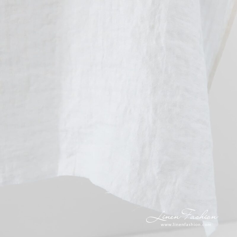 Off white 100% linen fabric, washed.