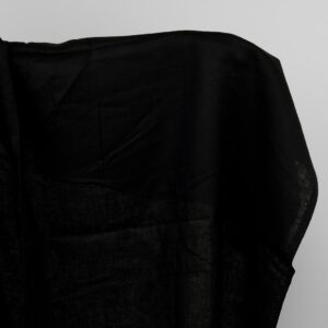 Black linen fabric