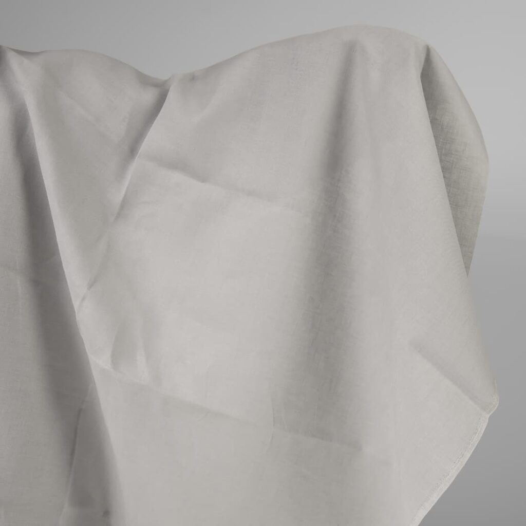 Linen fabric light grey colour