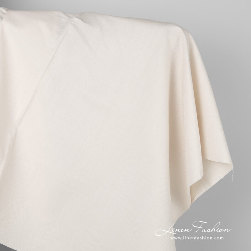 Yellowish linen cotton fabric