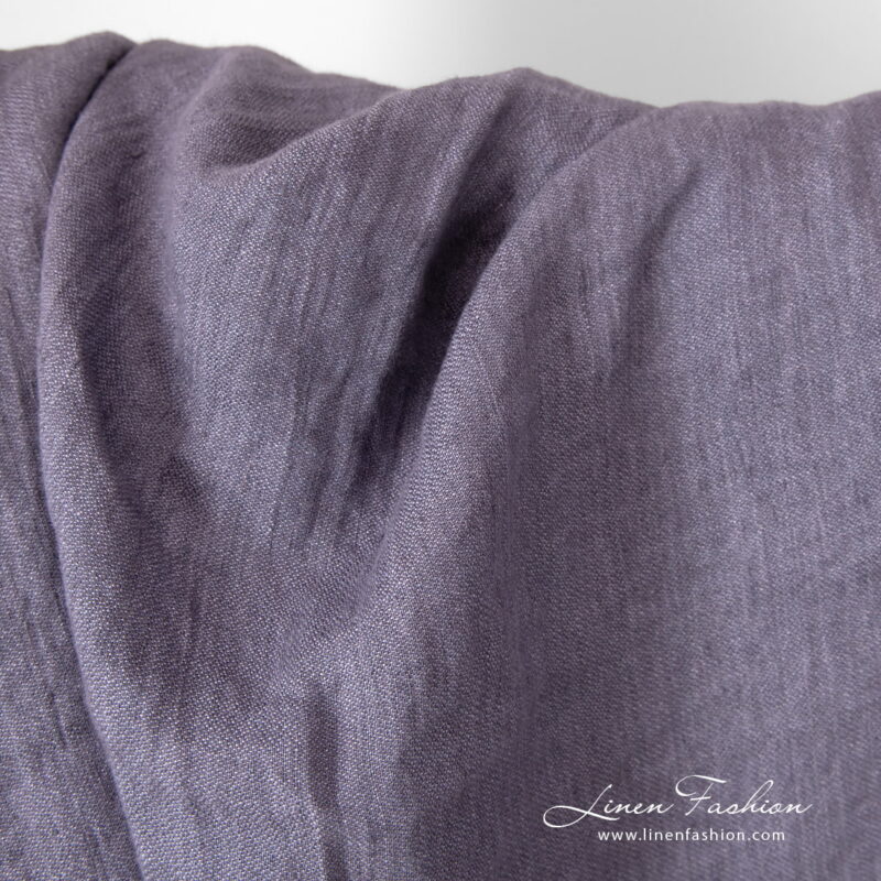 linen violet satin fabric, width 175cm.
