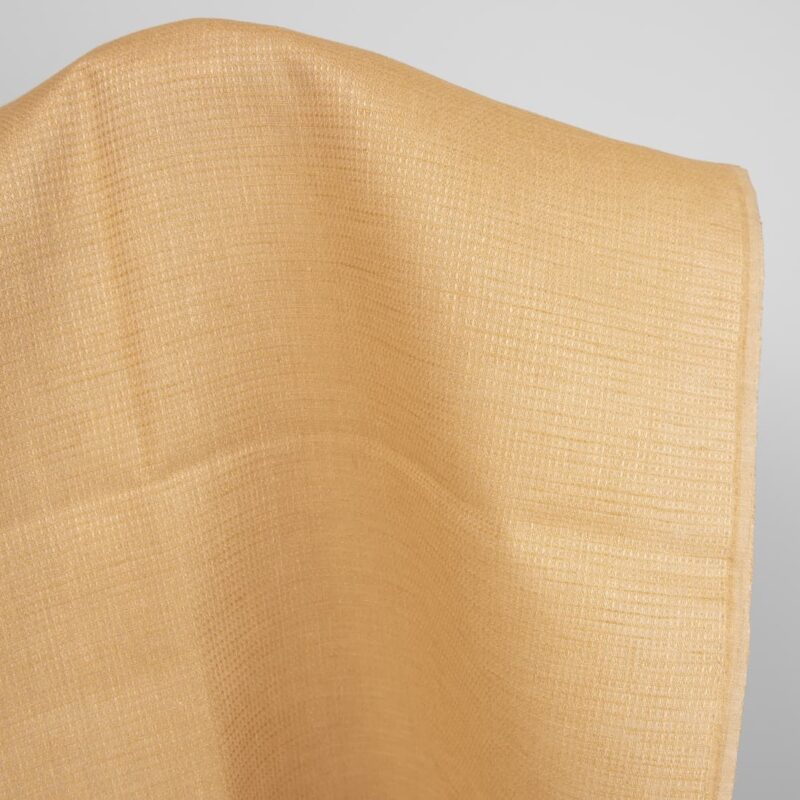 linen waffle fabric golden yellow