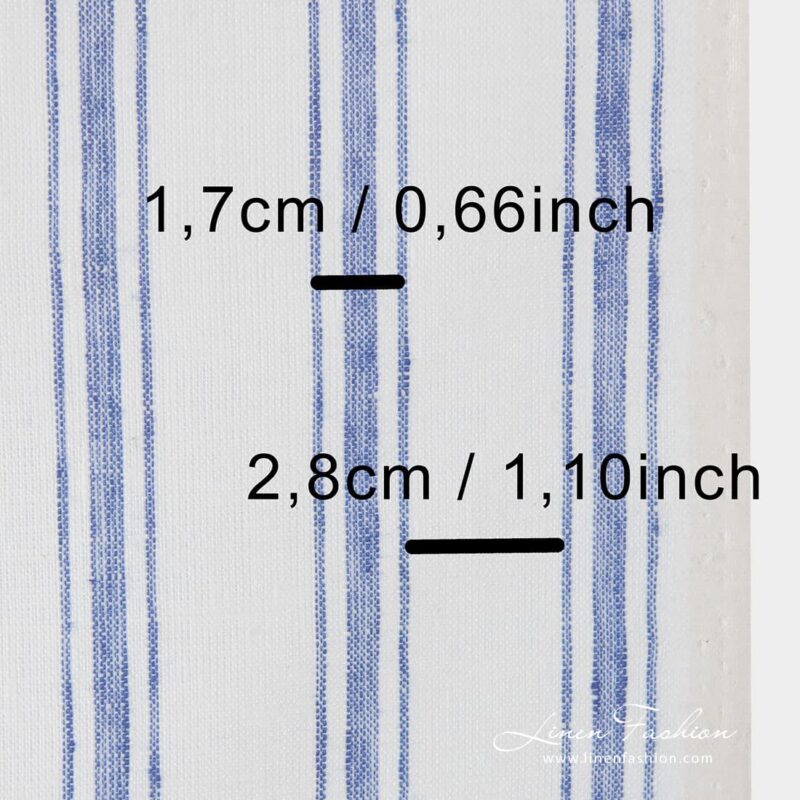 Off white fabric with stripes.