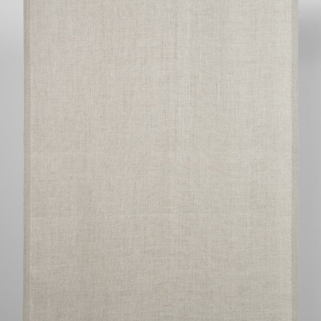 Narrow linen fabric natural beige colour