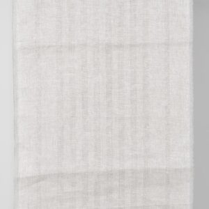 Narrow linen fabric natural and white with textured stripes