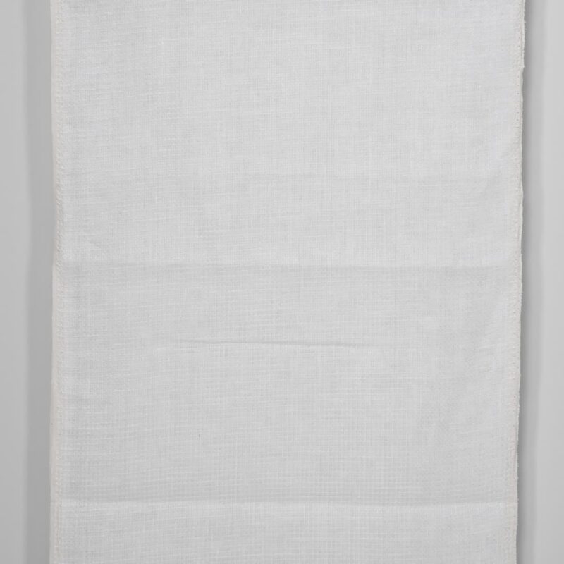 Narrow linen fabric off-white waffle