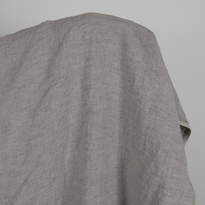 Washed linen fabric grey shades mix product photo