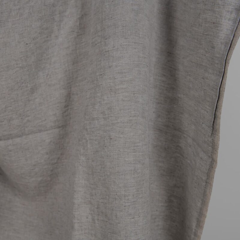 Washed linen fabric grey shades mix edge