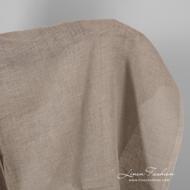 Grey linen fabric