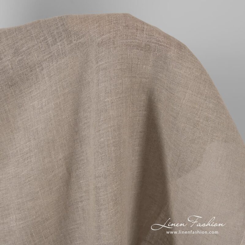 Linen fabric in natural color