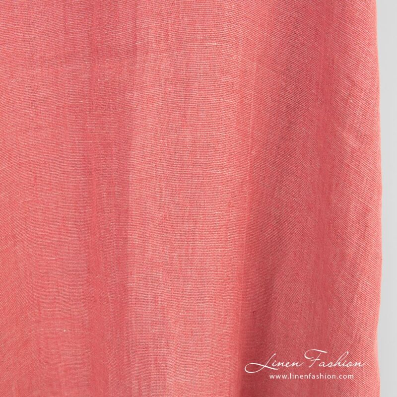 Linen fabric, specially washed to increase softness