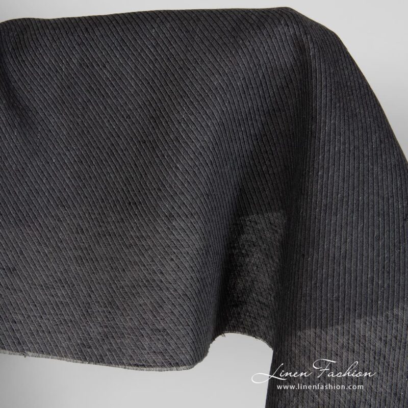 Ash grey linen fabric
