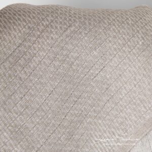 Natural linen fabric in diamond pattern