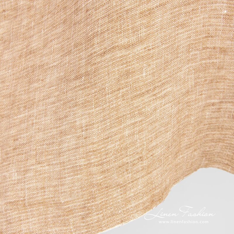 Linen fabric, specially washed to increase softness