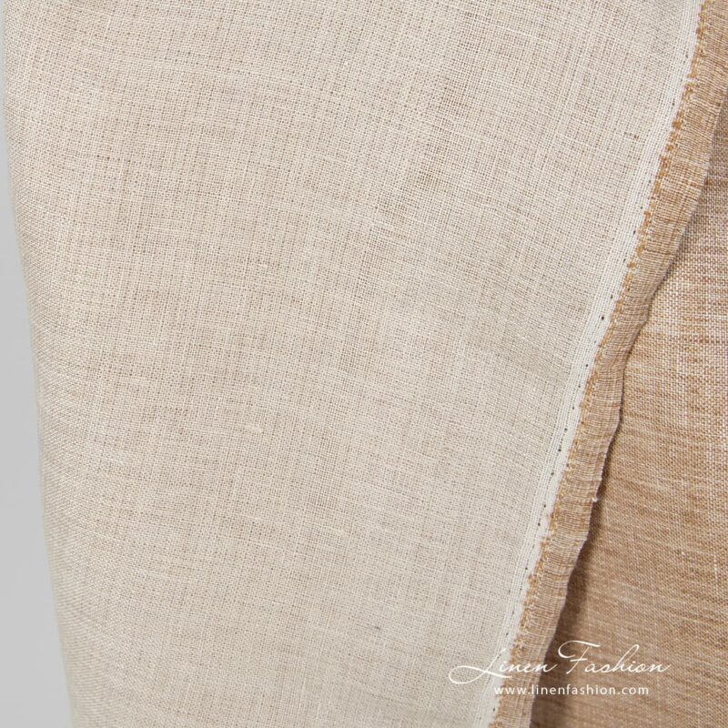 Double sided light brown fabric.