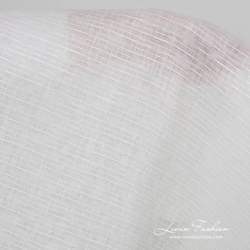Linen fabric in off white colour.
