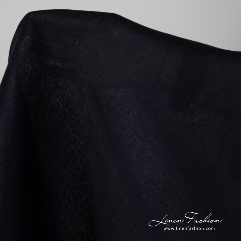 Patterned 100% linen fabric.