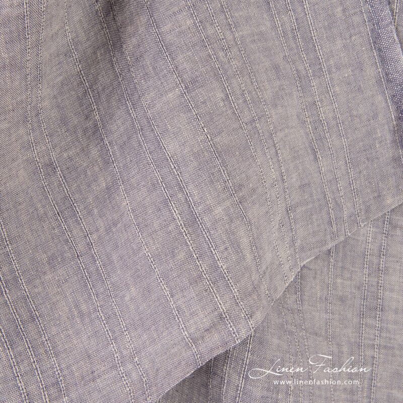 Linen fabric in melange colors, specially washed
