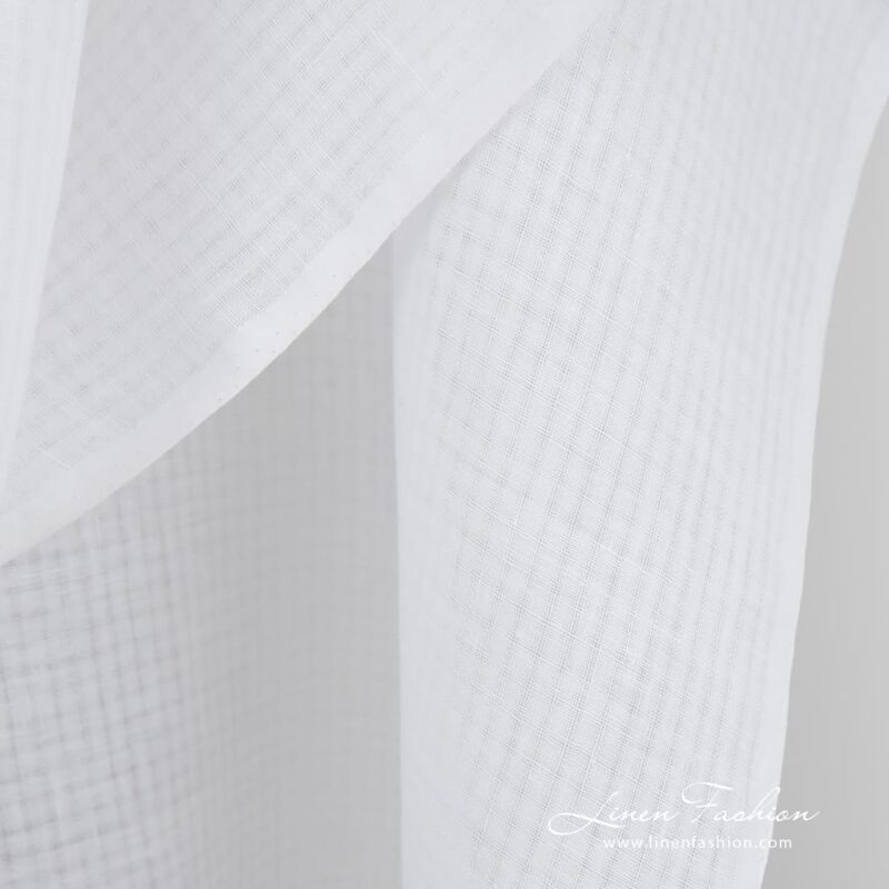 White linen fabric