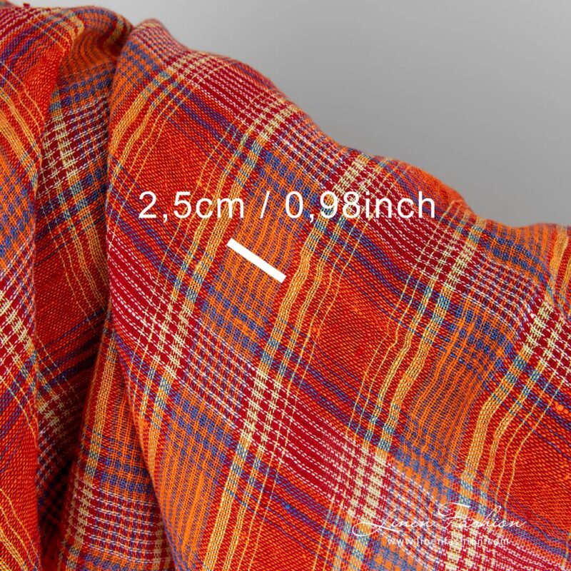 Transparent linen fabric, washed