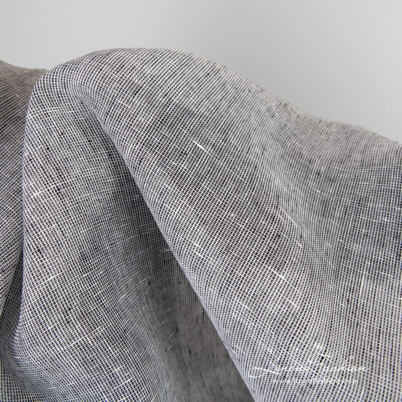 Transparent linen fabric, plain weave pattern