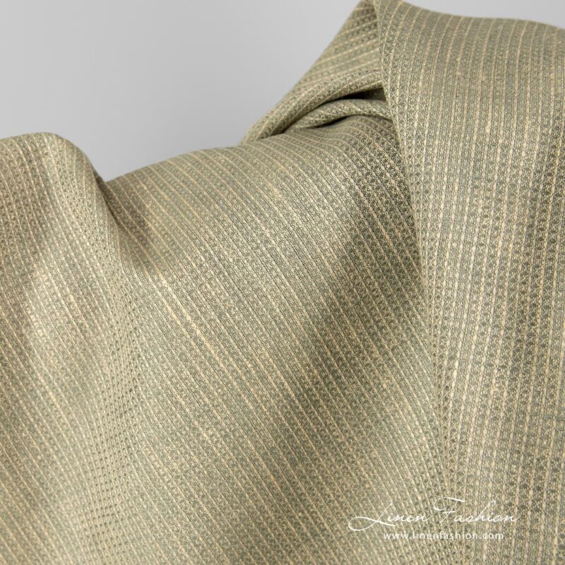 Melange waffle linen fabric.