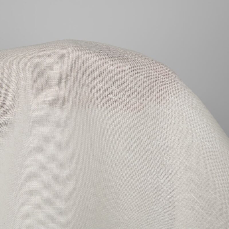 Linen cotton fabric in off-white, plain weave