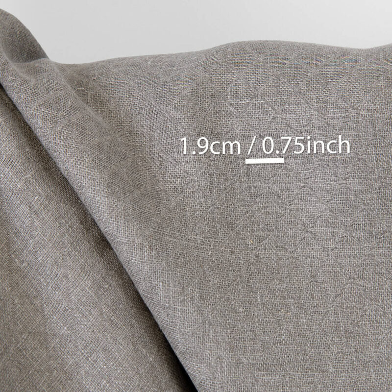 Linen fabric natural jacquard diamonds, with measurements