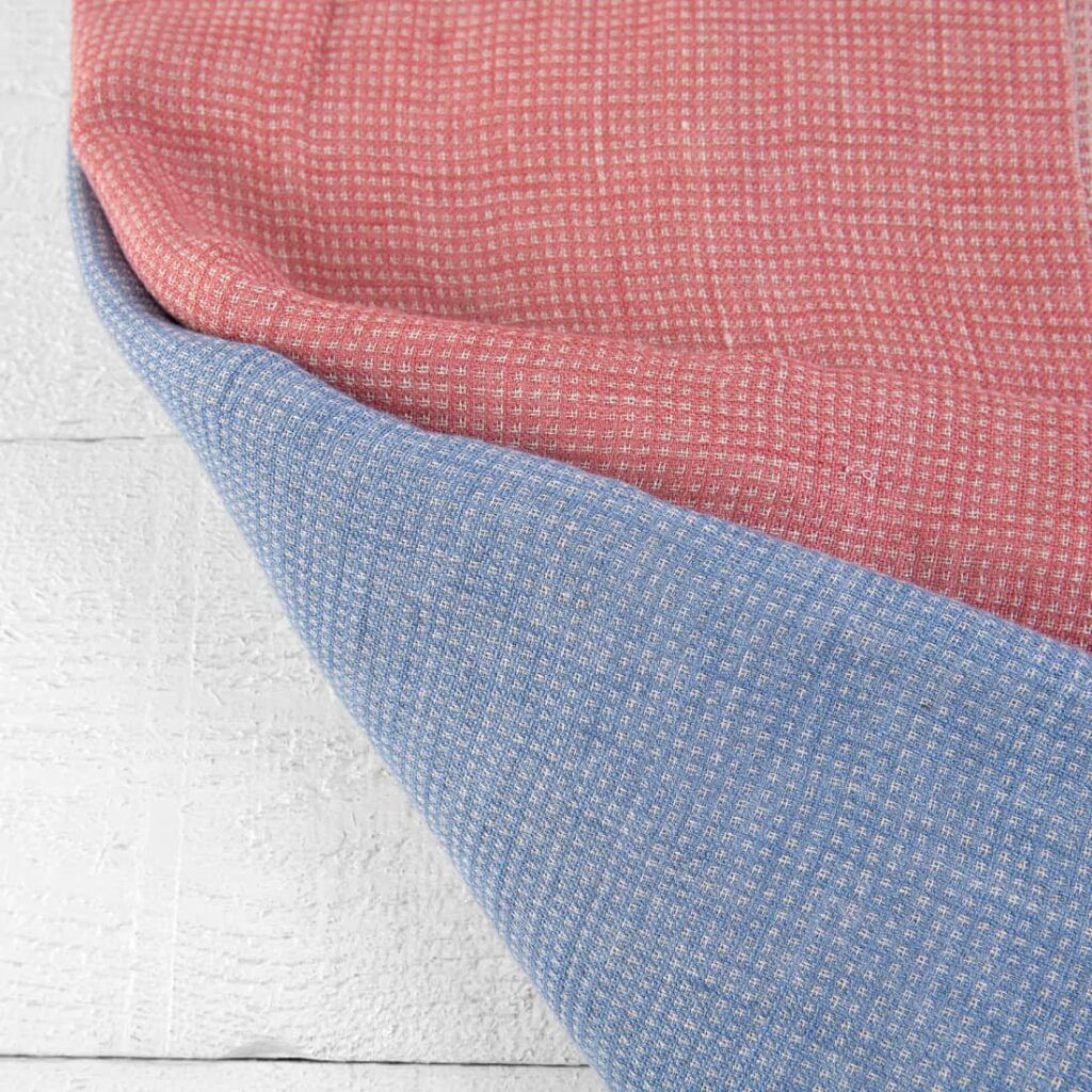 Stoffset Nr. 825 2 Linen Fabric Cuts, Set No. 825