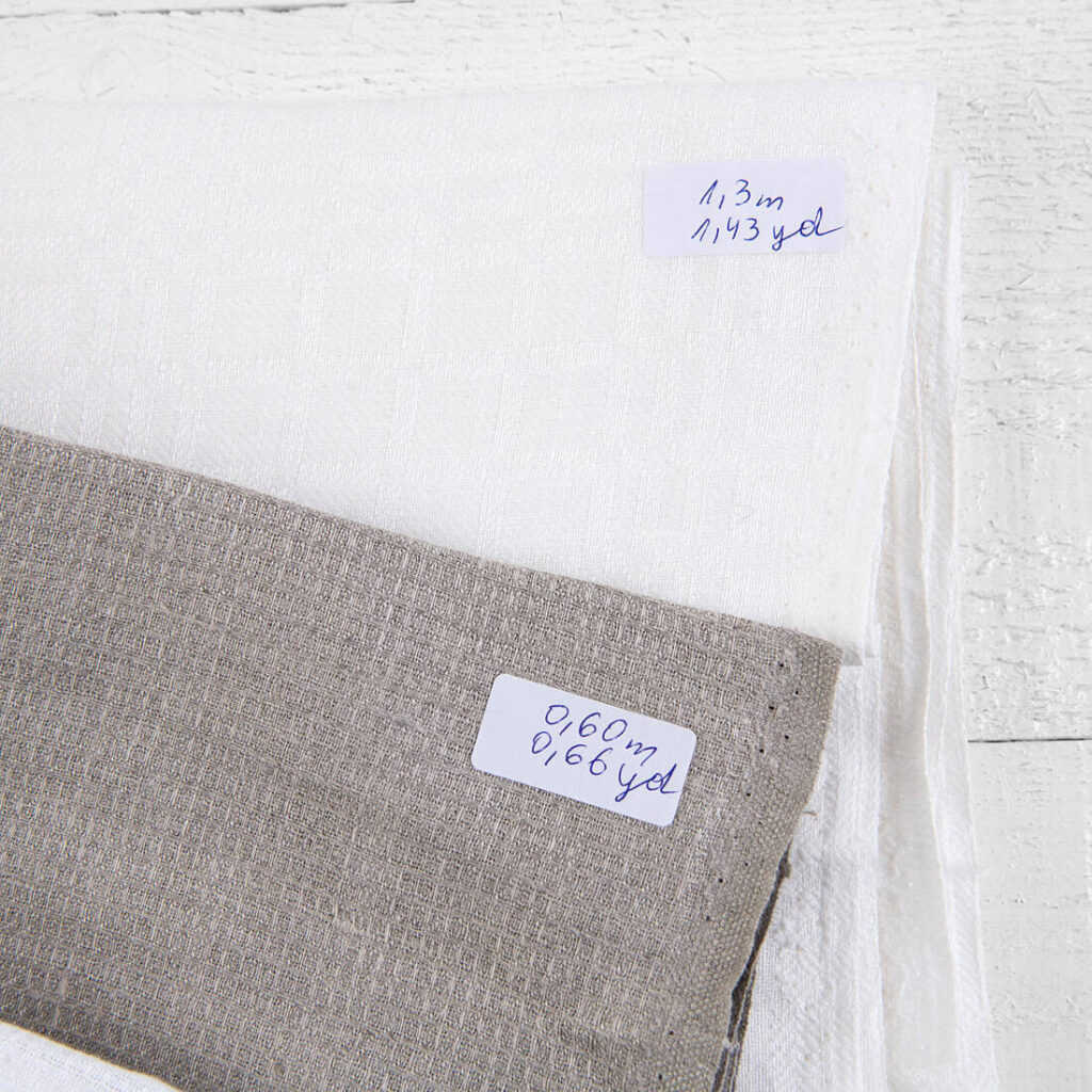 Stoffset Nr. 844 4 Linen Fabric Cuts, Set No. 844
