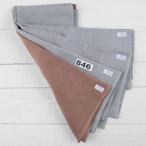Stoffset Nr. 846 6 Linen Fabric Cuts, Set No. 846