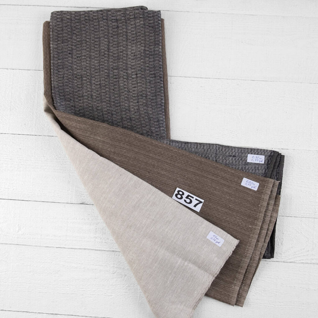 Linen Fabric Cuts, Set No. 857