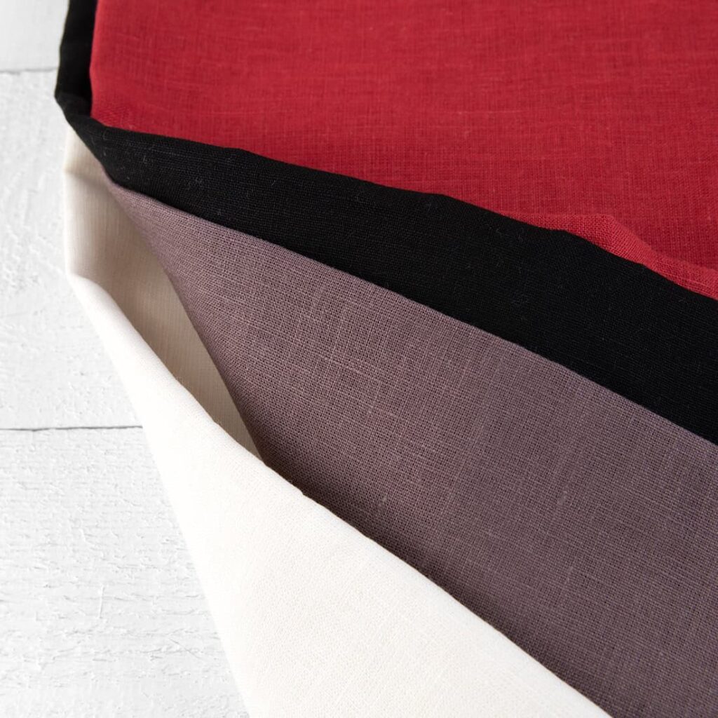 Stoffset Nr. 858 2 Linen Fabric Cuts, Set No. 858