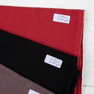 Stoffset Nr. 858 9 Linen Fabric Cuts, Set No. 858
