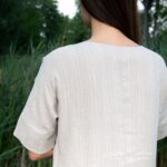 MILA Kleid naturgrau