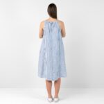 CARMEN Kleid blau gestreift