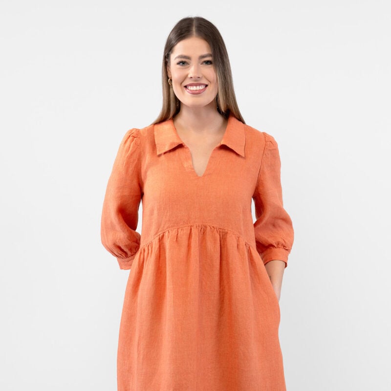 ANETTE Kleid orange – Bild 3