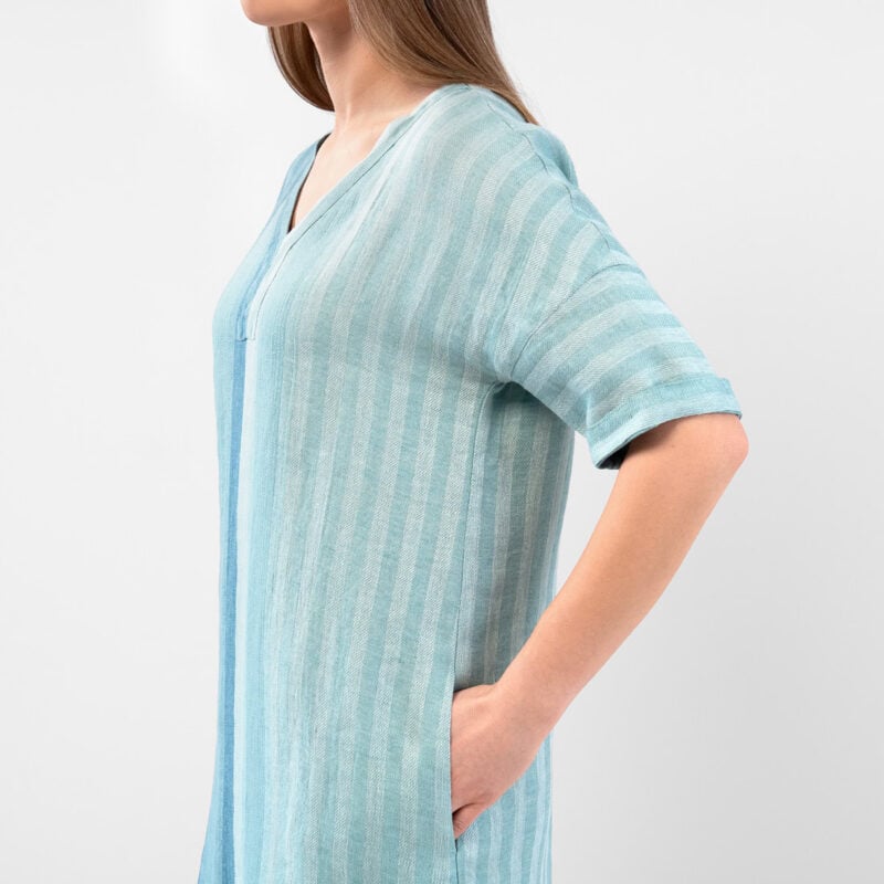 RENE Kleid blau grün – Bild 5