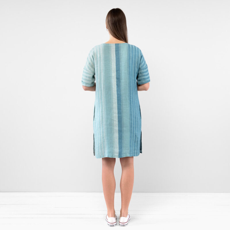 RENE Kleid blau grün – Bild 6