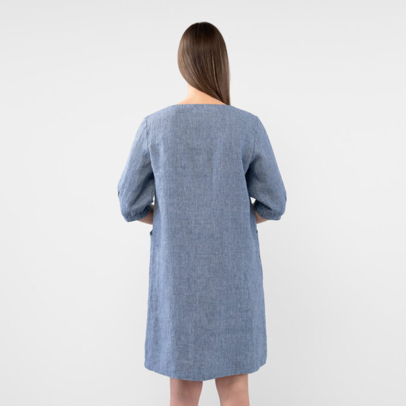 AVA Kleid blau weiß – Bild 6