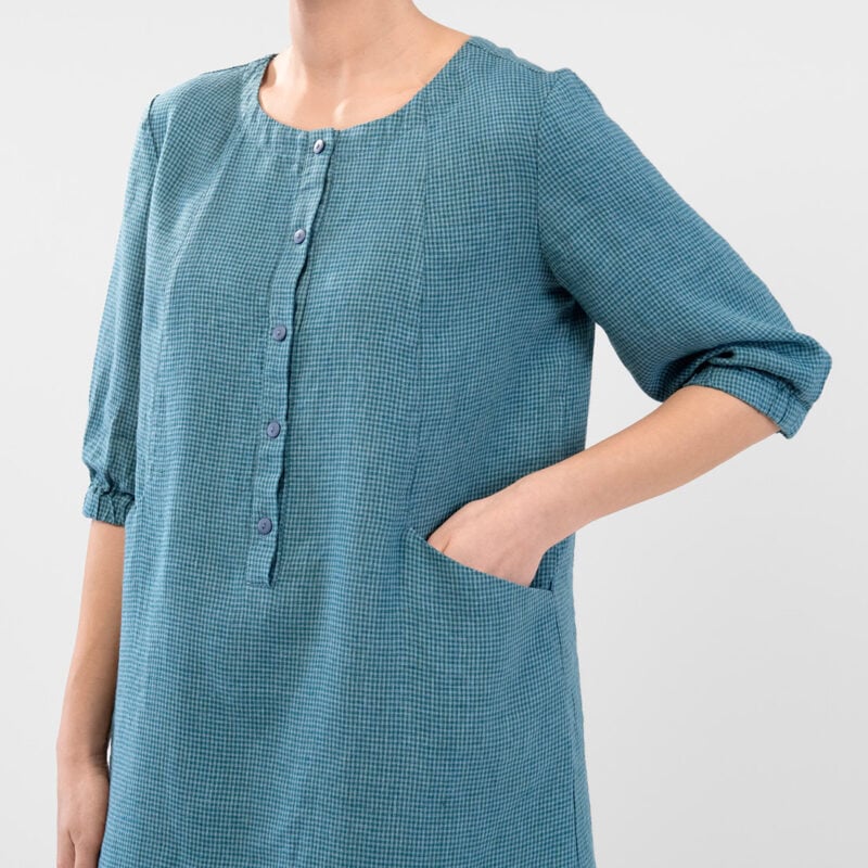 AVA Kleid blau grün – Bild 5