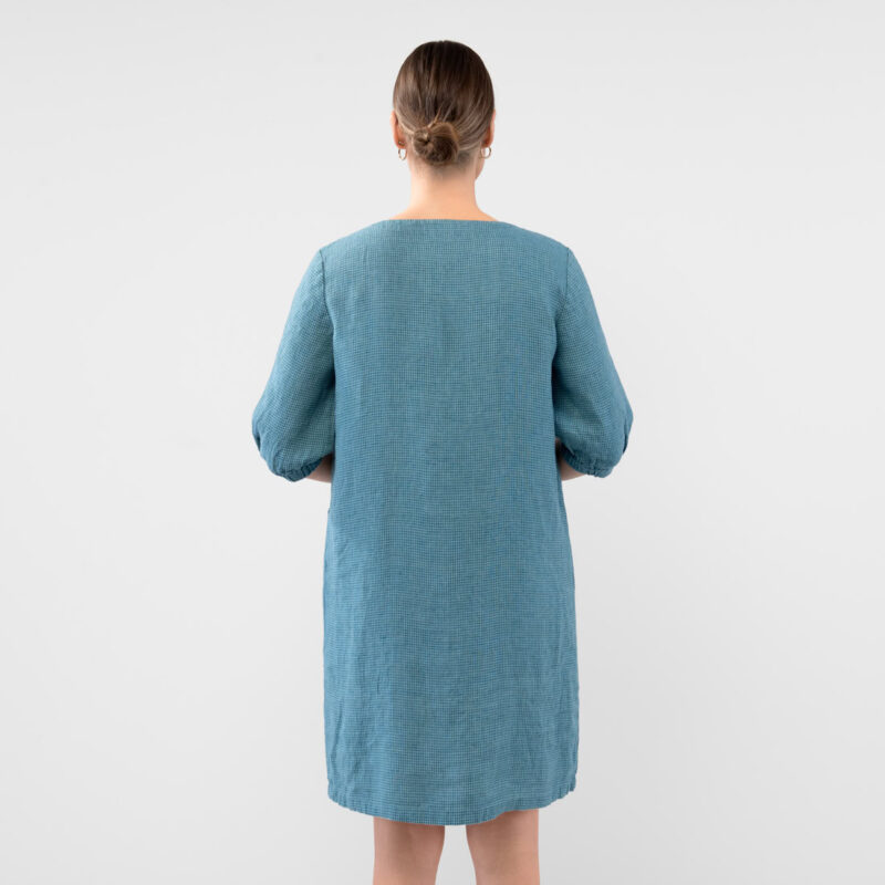 AVA Kleid blau grün – Bild 6