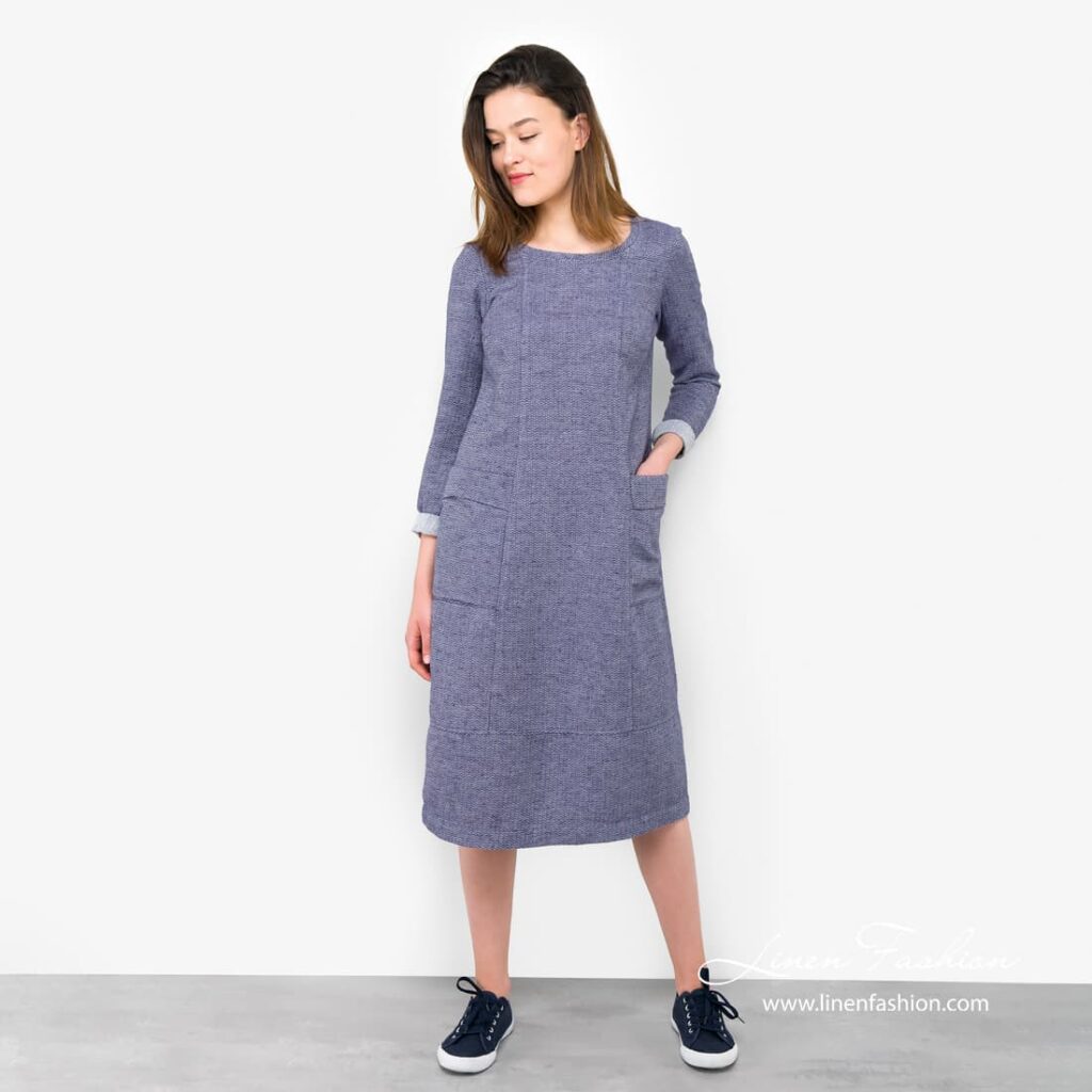 MARTA blue dress.